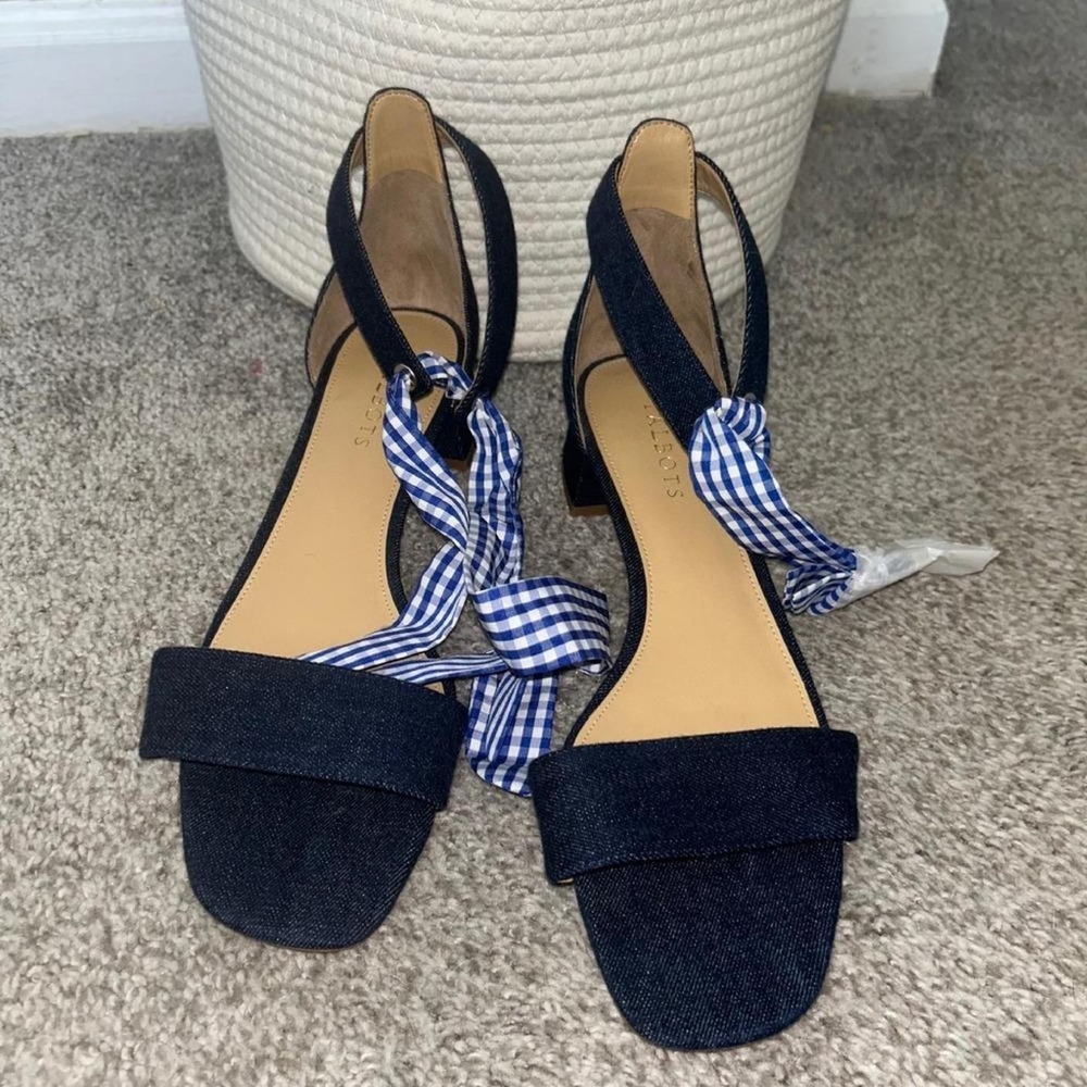 Talbots Women's Blue Denim Sandals